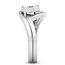 1 Carat Marquise Shape Lab Grown Diamond Ring In Sterling Silver, Solitaire Image-5