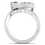 3 Carat Marquise Shape Lab Grown Diamond Ring In Sterling Silver, Solitaire Image-4