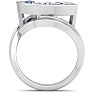 5 Carat Marquise Shape Lab Grown Diamond Ring In Sterling Silver, Solitaire Image-4