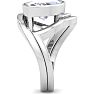 5 Carat Marquise Shape Lab Grown Diamond Ring In Sterling Silver, Solitaire Image-5
