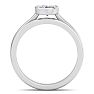 1 Carat Oval Shape Lab Grown Diamond Ring In Sterling Silver, Solitaire Image-4