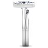 3 Carat Oval Shape Lab Grown Diamond Ring In Sterling Silver, Solitaire Image-5