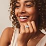 3 Carat Oval Shape Lab Grown Diamond Ring In Sterling Silver, Solitaire Image-7