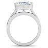 5 Carat Oval Shape Lab Grown Diamond Ring In Sterling Silver, Solitaire Image-4