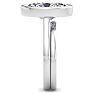 5 Carat Oval Shape Lab Grown Diamond Ring In Sterling Silver, Solitaire Image-5