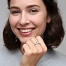 1 Carat Round Shape Lab Grown Diamond Ring In Sterling Silver, Solitaire Image-7