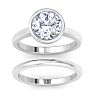 3 Carat Round Shape Lab Grown Diamond Ring In Sterling Silver, Solitaire Image-3