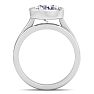 3 Carat Round Shape Lab Grown Diamond Ring In Sterling Silver, Solitaire Image-4
