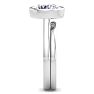 3 Carat Round Shape Lab Grown Diamond Ring In Sterling Silver, Solitaire Image-5