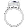 5 Carat Round Shape Lab Grown Diamond Ring In Sterling Silver, Solitaire Image-4