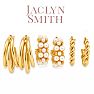 Jaclyn Smith Elegant Gold Hoop Earrings Set of 3 Image-1