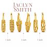 Jaclyn Smith Party Gold Hoop Earrings Set of 3 Image-2