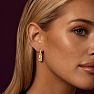 Jaclyn Smith Party Gold Hoop Earrings Set of 3 Image-5