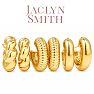 Jaclyn Smith Thick Tube Gold Hoop Earrings Set of 3 Image-1