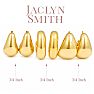 Jaclyn Smith Unique Gold Hoop Earrings Set of 3 Image-2