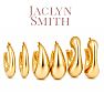 Jaclyn Smith Modern Gold Hoop Earrings Set of 3 Image-1