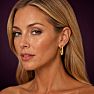 Jaclyn Smith Modern Gold Hoop Earrings Set of 3 Image-5