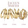 Jaclyn Smith Sassy Gold Hoop Earrings Set of 3 Image-2