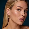 Jaclyn Smith Sassy Gold Hoop Earrings Set of 3 Image-3