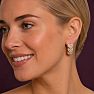 Jaclyn Smith Sassy Gold Hoop Earrings Set of 3 Image-5