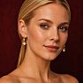 Jaclyn Smith Bow Pearl Drop Earrings In Gold Image-4