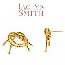 Jaclyn Smith Knotted Statement Stud Earrings In Gold Image-1