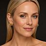Jaclyn Smith Knotted Statement Stud Earrings In Gold Image-4