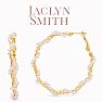 Jaclyn Smith Large Pearl Hoop Earrings In Gold Image-1