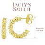 Jaclyn Smith Confetti Hoop Earrings In Gold Image-2