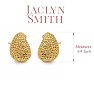 Jaclyn Smith Textured Statement Earrings In Gold Image-2