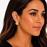 Jaclyn Smith Textured Statement Earrings In Gold Image-4