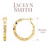 Jaclyn Smith Contemporary Hoop Earrings In Gold Image-2