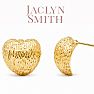 Jaclyn Smith Heart Statement Stud Earrings In Gold Image-1