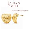 Jaclyn Smith Heart Statement Stud Earrings In Gold Image-3