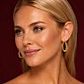 Jaclyn Smith Chain Link Hoop Earrings In Gold Image-4