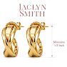 Jaclyn Smith Classy Hoop Earrings In Gold Image-2