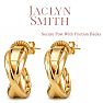 Jaclyn Smith Classy Hoop Earrings In Gold Image-3