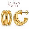 Jaclyn Smith Radiant Hoop Earrings In Gold Image-1