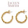 Jaclyn Smith Evening Hoop Earrings In Gold Image-1