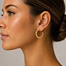 Jaclyn Smith Evening Hoop Earrings In Gold Image-4