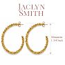 Jaclyn Smith Large Evening Hoop Earrings In Gold Image-2