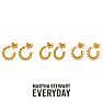 Martha Stewart Everyday Gold Hoop Earrings Set of 3 Image-1