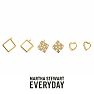 Martha Stewart Everyday Gold Stud Earrings Set of 3 Image-1