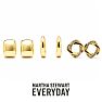 Martha Stewart Everyday Classic Gold Hoop and Stud Earrings Set of 3 Image-1