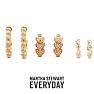 Martha Stewart Everyday Gold Pearl Hoop Earrings Set of 3 Image-1