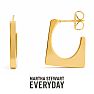 Martha Stewart Everyday Geometric Hoop Earrings In Gold Image-1