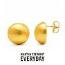 Martha Stewart Everyday Button Stud Earrings In Gold Image-1