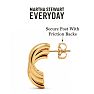Martha Stewart Everyday Ribbed Drop Earrings In Gold Image-3