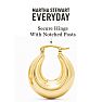 Martha Stewart Everyday Plump Hoop Earrings In Gold Image-3