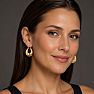 Martha Stewart Everyday Plump Hoop Earrings In Gold Image-4